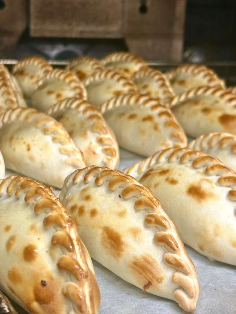 Making empanadas with family